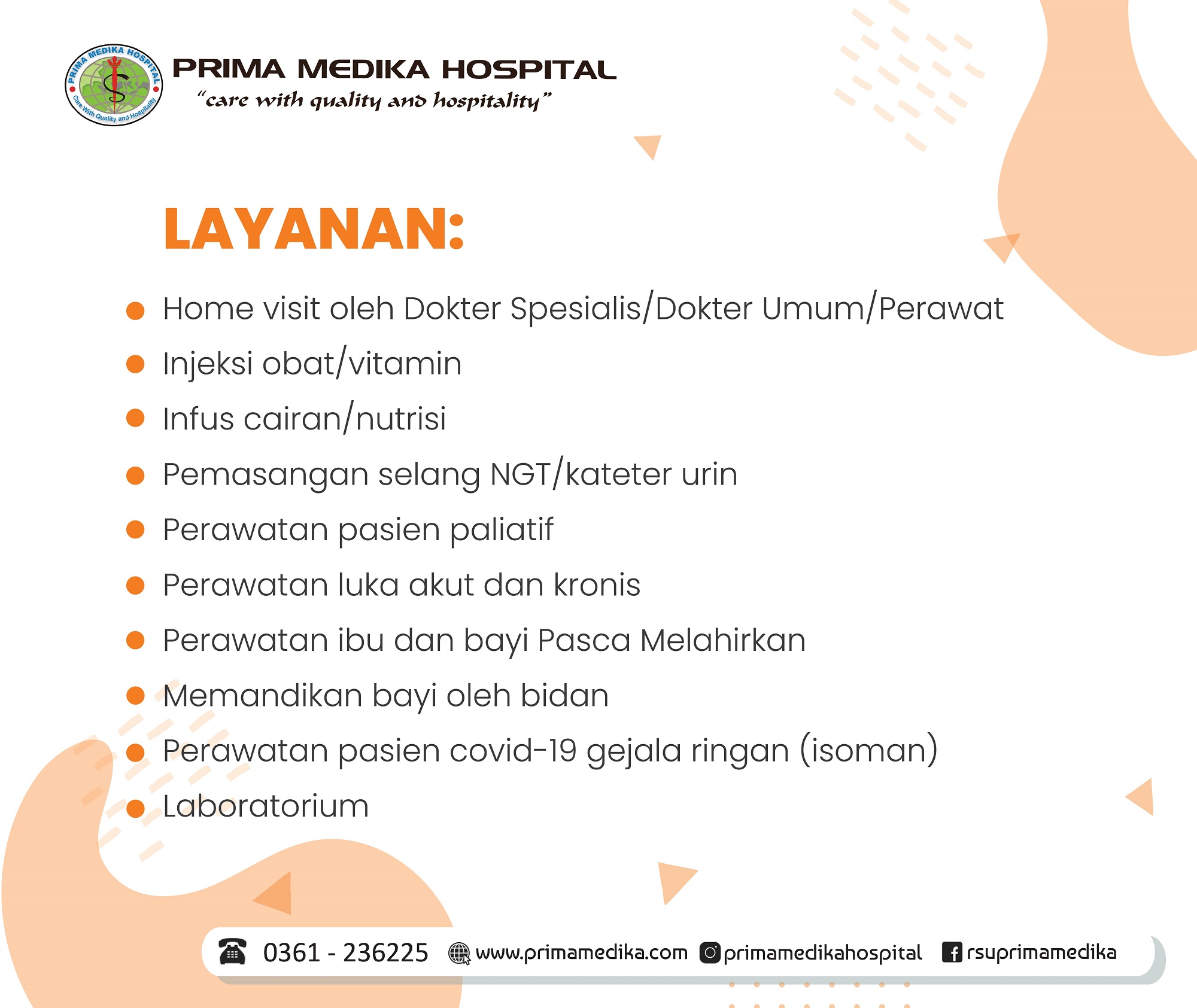 Get the best health services for you without having to visit the hospital