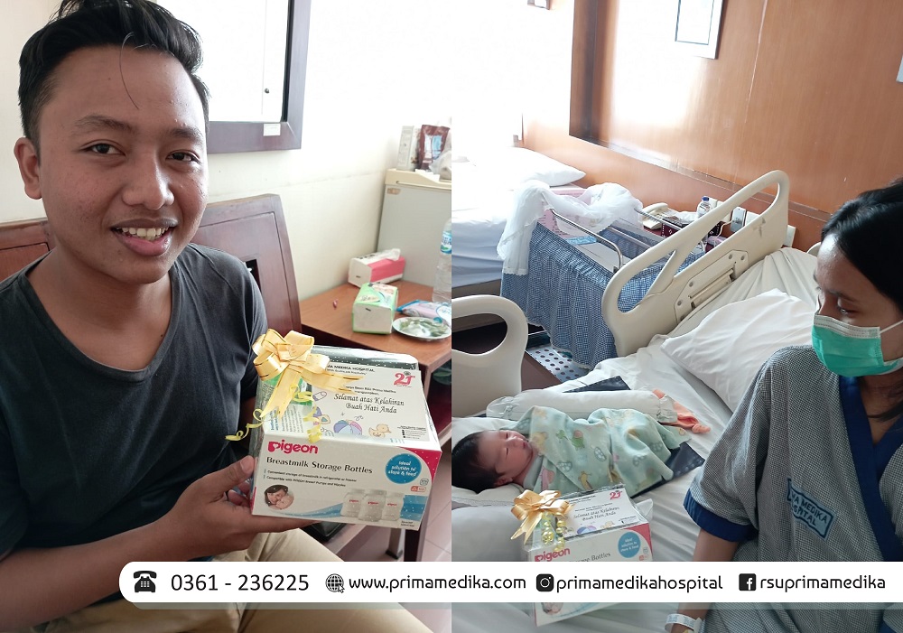21st anniversary of Prima Medika Hospital, a number of gifts were given to all babies born either through normal or cesarean
