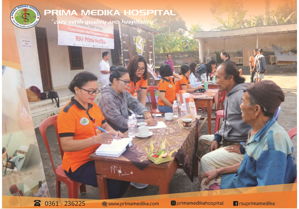 kegiatan bakti sosial "Pelayanan Kesehatan Gratis" bersama STT Gadha Kumara, Tegalalang, Gianyar
