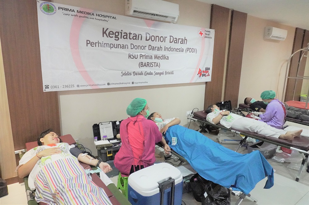 Prima Medika Hospital Holds Blood Donation Activity with PMI Bali Province