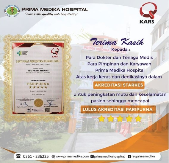 Prima Medika Hospital Kembali Laih Gelar PARIPURNA !