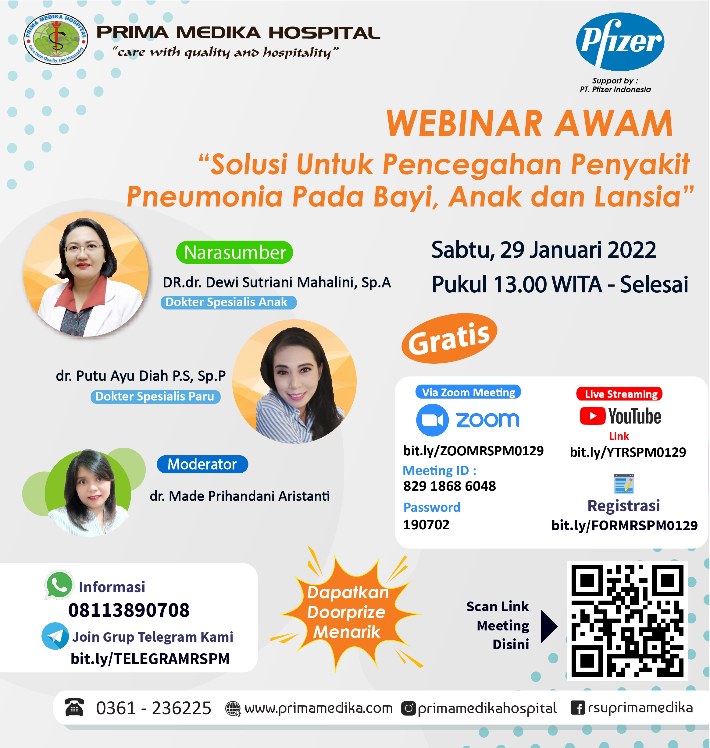 Let's Join the Webinar Webinar Solutions for Prevention of Pneumonia in Infants, Children and the Elderly