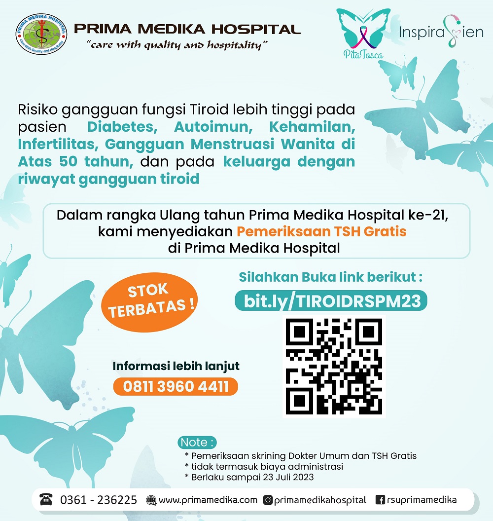 Yuk jangan Lewatkan Promo Free Pemeriksaan TSH.